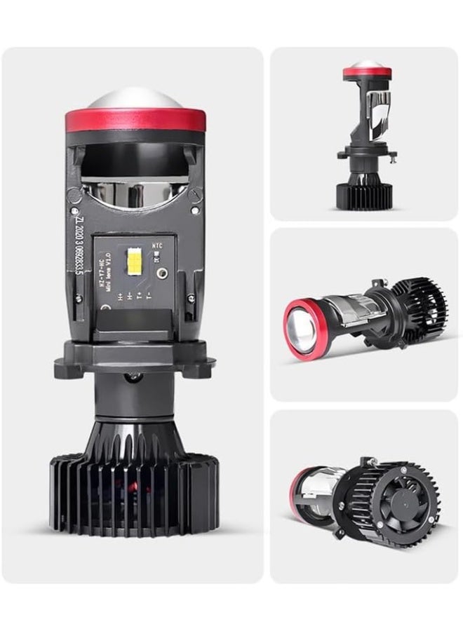 YL Bi-LED Projector Lens Headlight Bulbs – High/Low Beam – Pair - Image 4